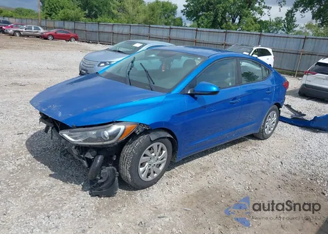 2018 Hyundai Elantra Se from USA, damaged, VIN KMHD74LFXJU450331